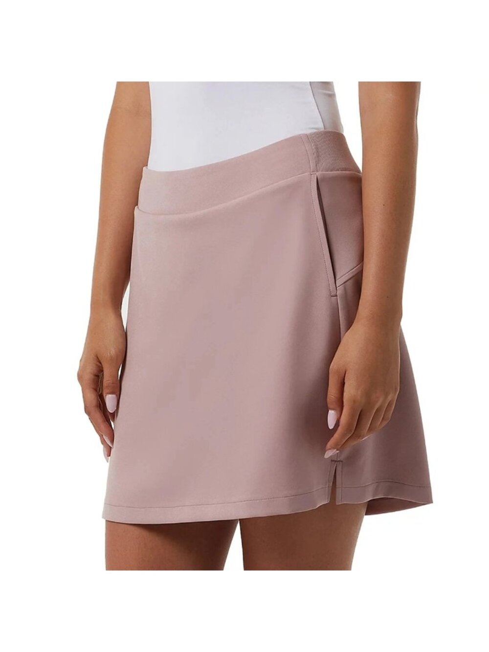 32 Degrees Cool Womens XL Mauve Skort With Pockets & Elastic Waistband